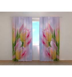 1,00 € Personalized curtain - Pink tulips - FURNISH HOME