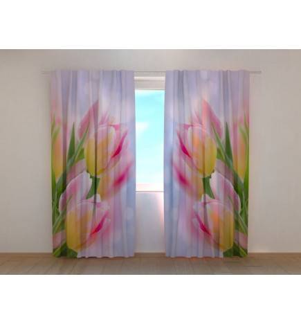 1,00 € Personalisierter Vorhang – Rosa Tulpen – FURNISH HOME