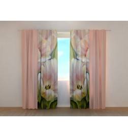 1,00 € Personalized curtain - romantic - With tulips