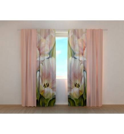 1,00 € Gepersonaliseerde gordijn - romantisch - Met tulpen