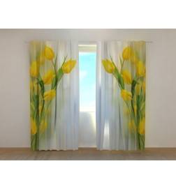 1,00 € Maßgeschneiderter Vorhang – Mit gelben Tulpen