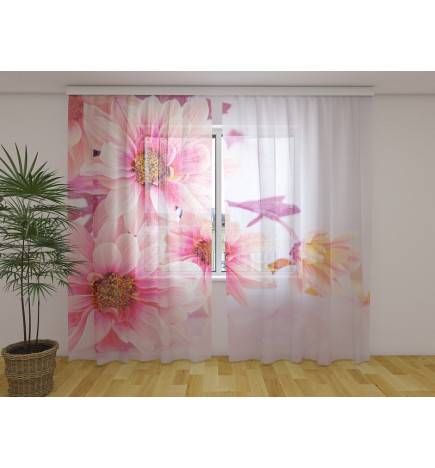 1,00 € Personalisierter Vorhang - Gerbera-Blumen - ARREDALACASA