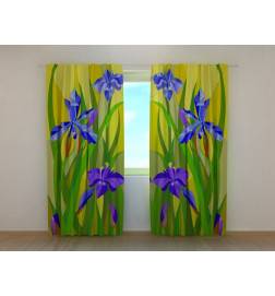 1,00 € Custom Tent - With iris flowers in the meadow