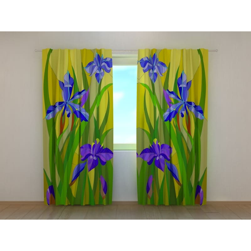 1,00 € Tienda personalizada - Con flores de iris en el prado