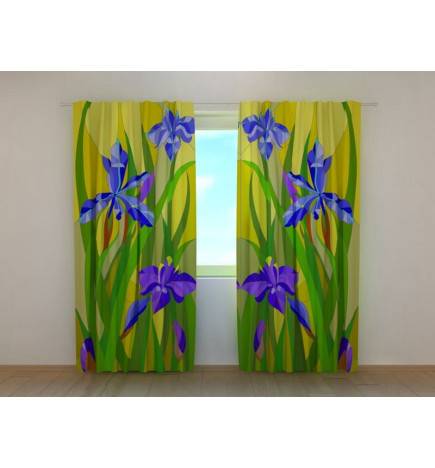 Custom Tent - With iris flowers in the meadow