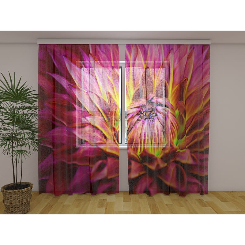 1,00 €Rideau personnalisé - Avec fleurs de dahlia rouges 1,00 €Rideau personnalisé - Avec fleurs de dahlia rouges