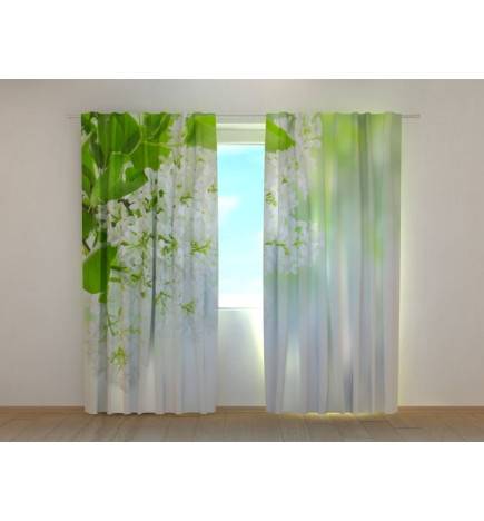 1,00 € Custom curtain - With white lilac flowers