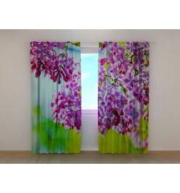 1,00 € Custom curtain - With purple lilac flowers