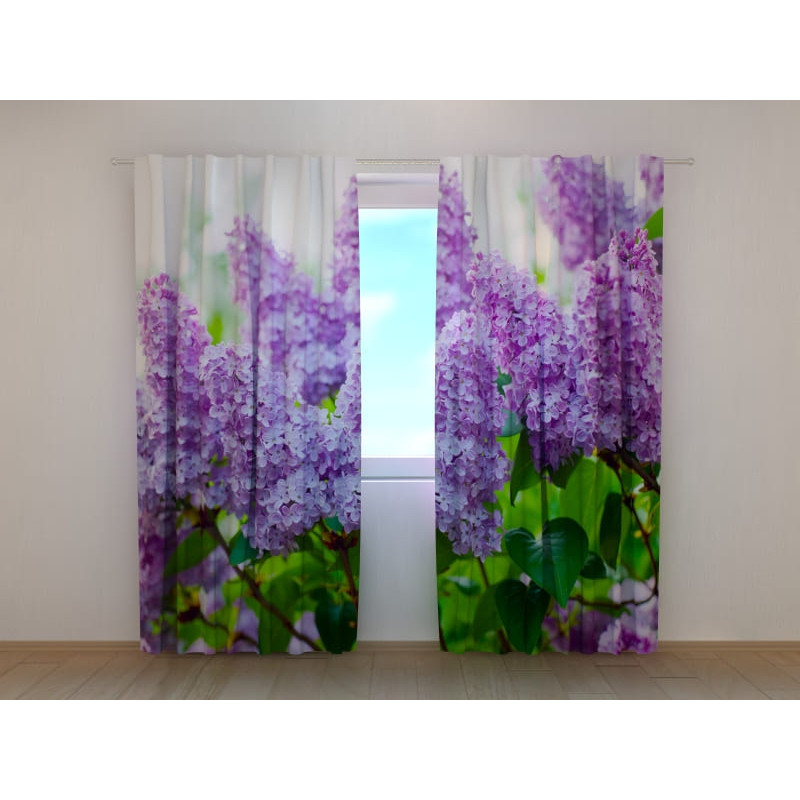 1,00 € Perdeau personalizat - Cu flori de liliac în frunze