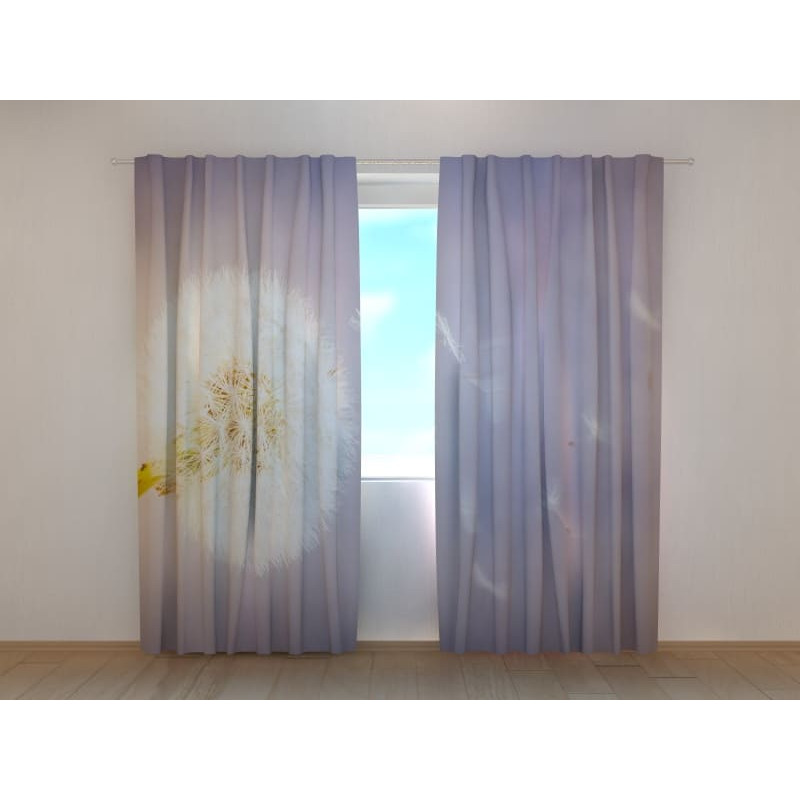 1,00 € Custom curtain - With a beige wild flower
