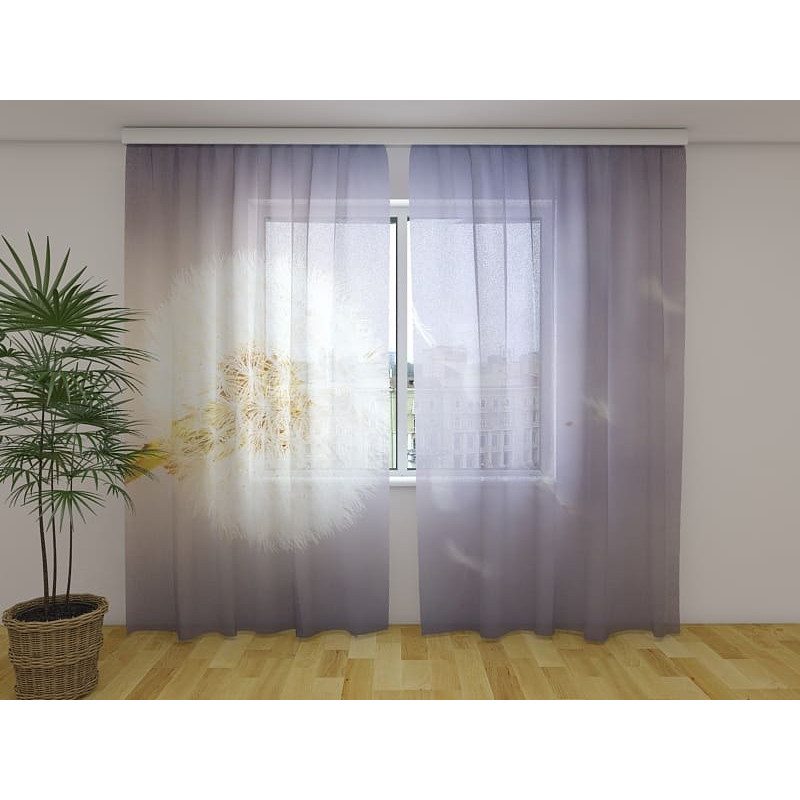 1,00 € Custom curtain - With a beige wild flower