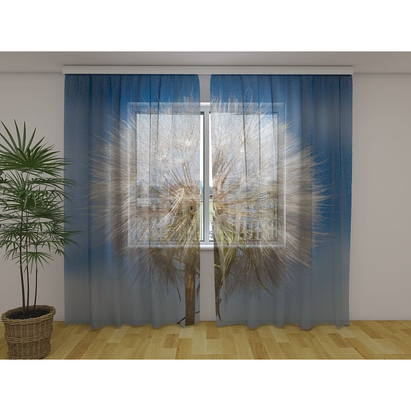 1,00 € Custom curtain - With a large wild flower