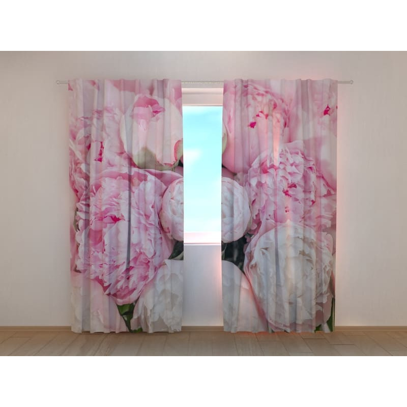 1,00 € Personalized Curtain - With Pink Peonies