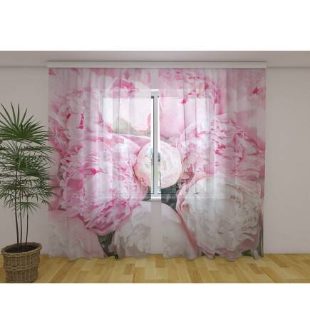 Cortina Personalizada - Con Peonías Rosas