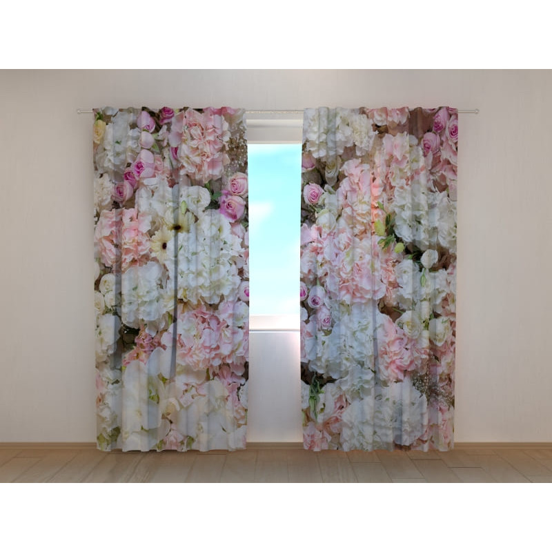 1,00 €Rideau personnalisé - Avec plein de pivoines