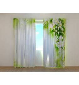 Personalized curtain - with apple blossoms