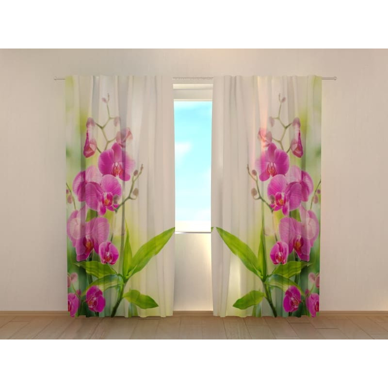 1,00 € Personalized Curtain - Summer Leaves and Flowers