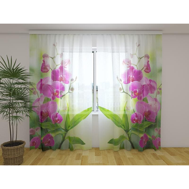1,00 €Rideau personnalisé - Feuilles et fleurs d'été