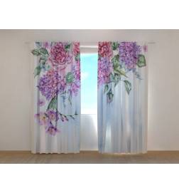 1,00 € Personalized Curtain - Exquisite Leaves and Flowers