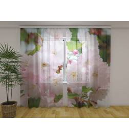 1,00 € Personalized Curtain - Red Leaves and Flowers