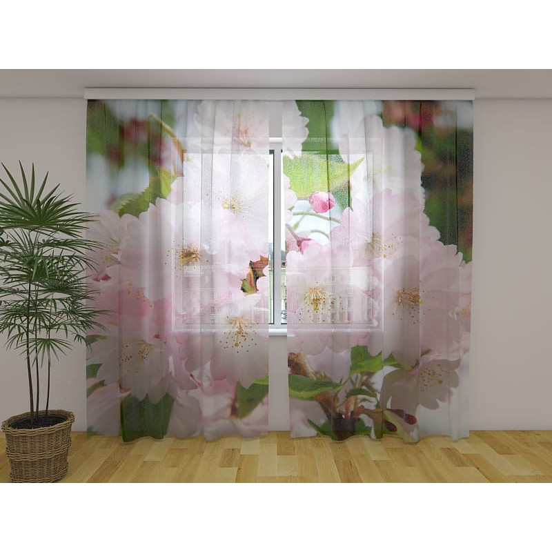 1,00 € Personalized Curtain - Red Leaves and Flowers