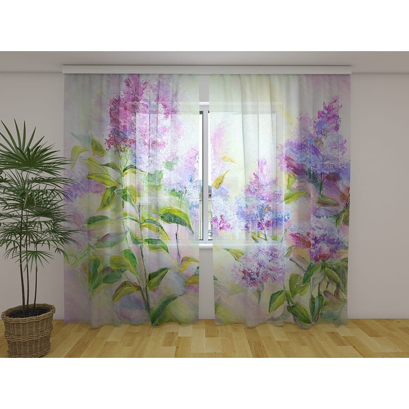 1,00 € Personalized tent - Flower field - With lilac flowers