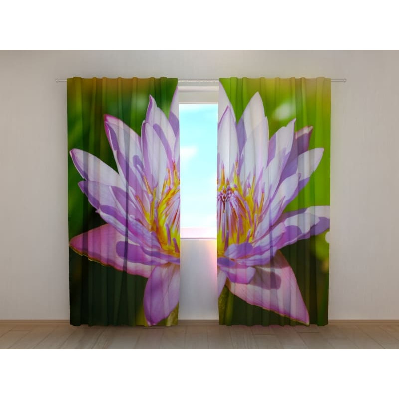 1,00 € Personalized Curtain - With a colorful lotus flower
