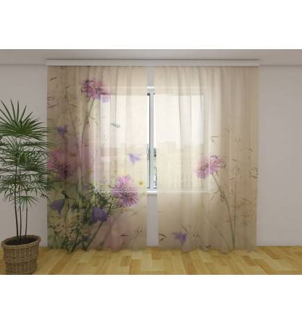 Personalized Curtain - Pink Wildflower
