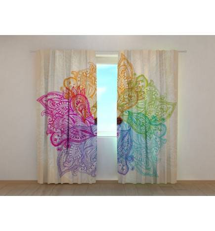 1,00 € Personalized curtain - Naive and floral - ARREDALACASA