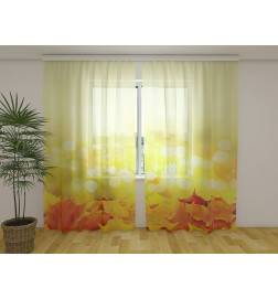 1,00 € Cortina personalizada - Abstracta y floral en colores amarillos