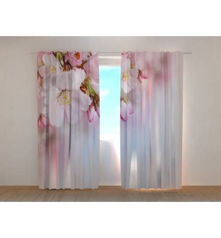 1,00 € Personalisierter Vorhang – elegant – mit rosa Orchideen