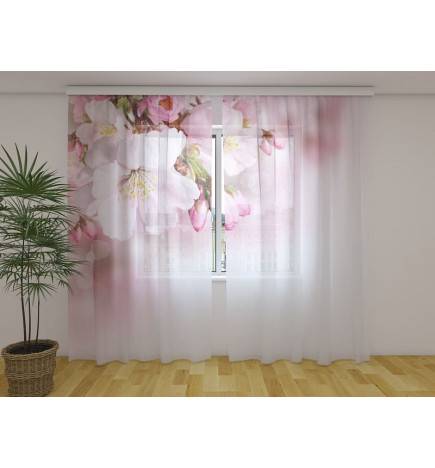 Personalized Curtain - Elegant - With pink orchids