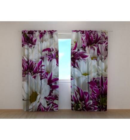 1,00 € Personalized curtain - with chrysanthemums - ARREDALACASA