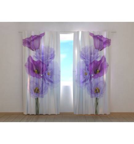 1,00 € Personalized curtain - designer - Purple flowers