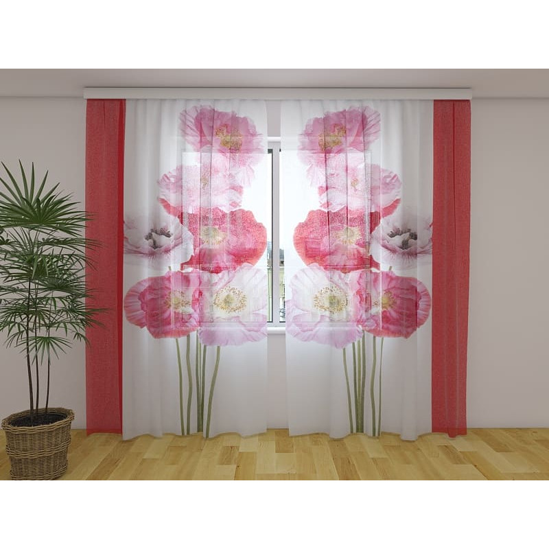 1,00 € Personalized curtain - Designer - Colorful flowers