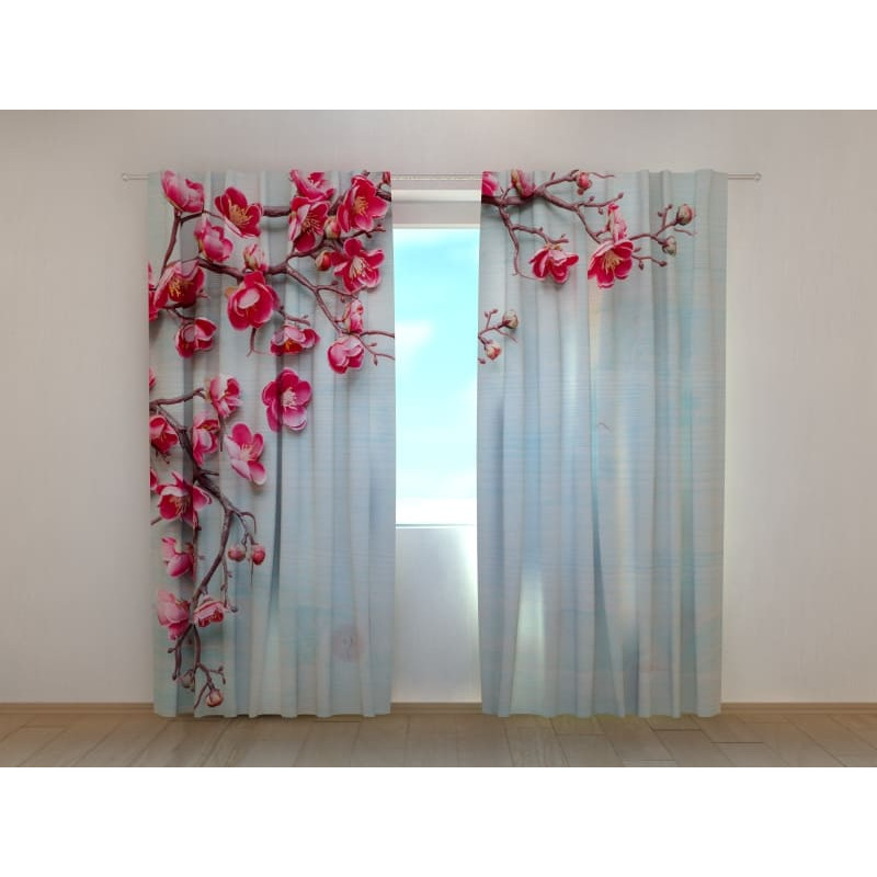 1,00 € Personalisierter Vorhang – mit einem blühenden Zweig
