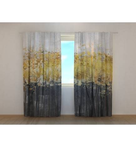 Custom curtain - very abstract and brown