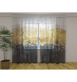 Maßgeschneiderter Vorhang – sehr abstrakt und braun