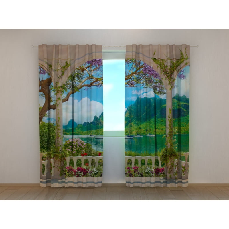 1,00 €Tenda personalizzata - Terrazza sul lago di montagna