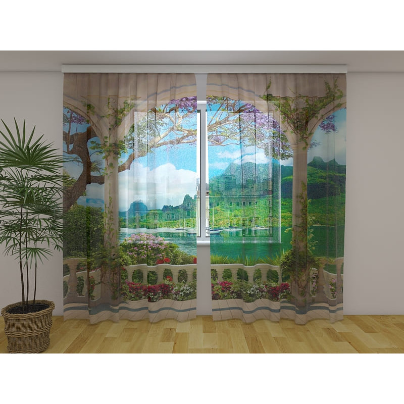 1,00 €Tenda personalizzata - Terrazza sul lago di montagna