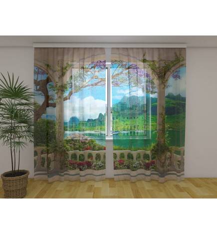 Cort personalizat - Terasa pe lacul de munte