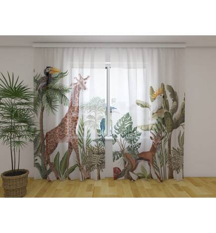 Tente personnalisée - avec girafe et ses amis