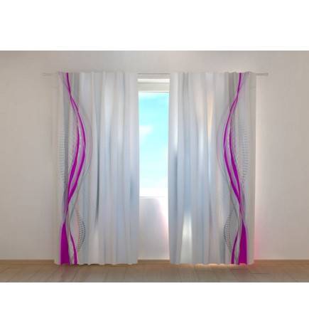 1,00 € Zavesa po meri - prefinjena in magenta zavesa