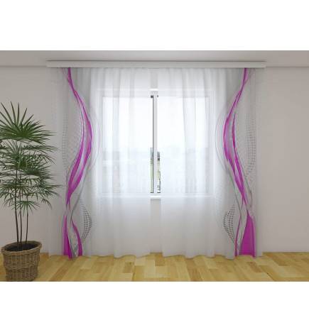 Maßgeschneiderter Vorhang – Raffinierter und magentafarbener Vorhang