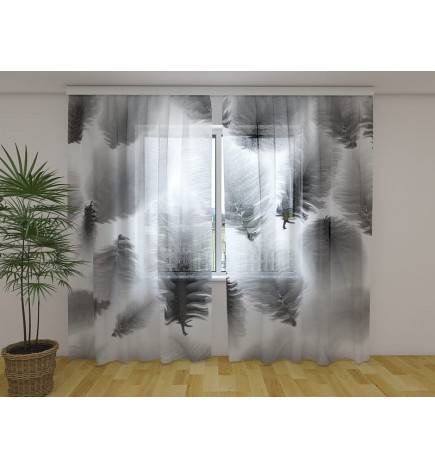 Custom curtain - with dark leaves