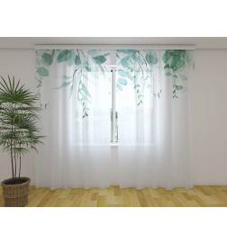 Custom Curtain - Eucalyptus Leaves - Top