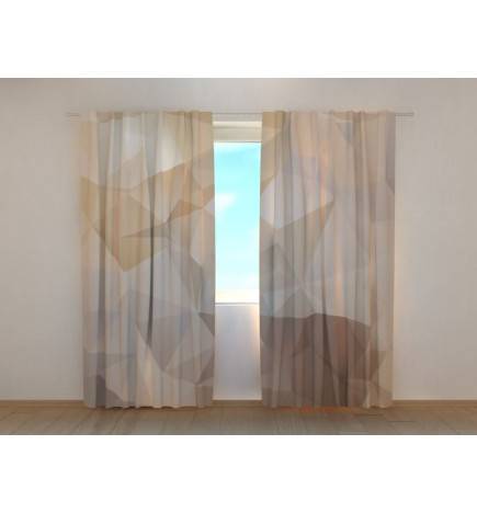 1,00 € Personalizirana zavesa - rjava - abstraktna in geometrijska