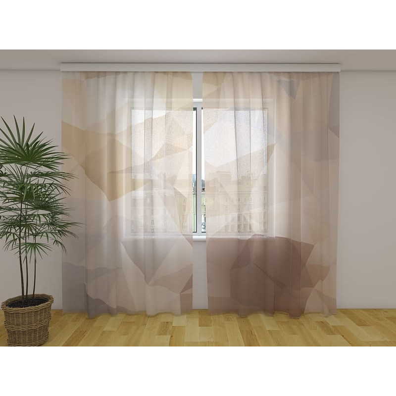 1,00 € Personalized Curtain - Brown - Abstract and Geometric