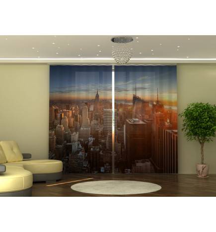 1,00 € Kohandatud kardin – New York – toonitud punaseks