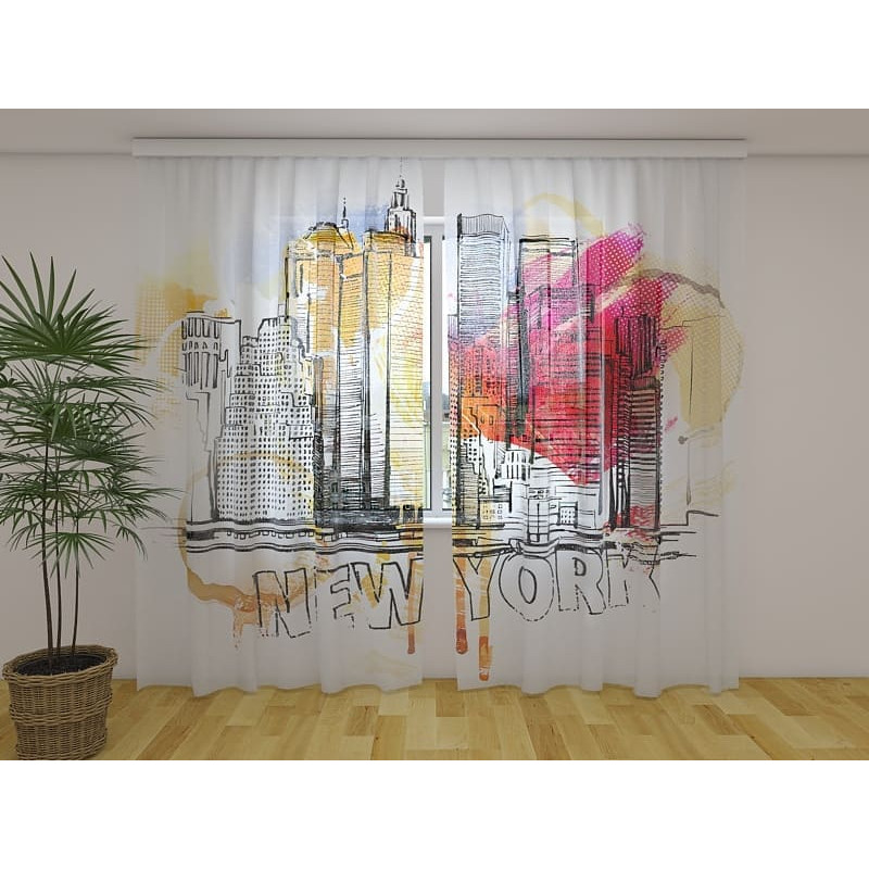 1,00 €Tenda personalizada - Nova York - Arte de rua colorida